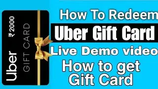 How to redeem Uber Voucher || Uber Mobile App 2024 || How to get Uber gift card