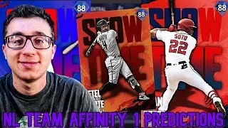 NL TEAM AFFINITY SEASON ONE IN MLB THE SHOW 22 PREDICTIONS! FIRST 99 OVERALL COLLECTION?