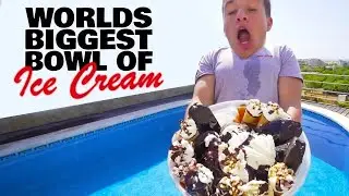 Eating World's Largest Bowl Of Ice Cream! - Deleted Stevewilldoit video