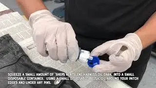 How To Oil Faded Leather with Patches by Hot Leathers