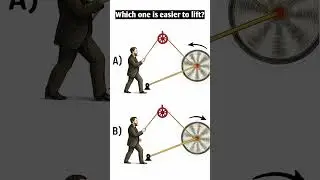 Which One Is Easier to Lift? 🤔 | Physics Puzzle Explained | A vs B #mathpuzzle #physics #physicslife