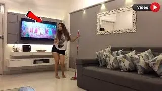Watch Shrishty Rode Dancing While Cleaning House During Qurantine !!