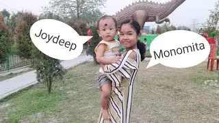 Joydeep and Monomita having fun in the park
