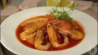 Симфония вкусов водного мира. БОРЩ С КАРПОМ И КРЕВЕТКАМИ, НА РЫБНОМ БУЛЬОНЕ