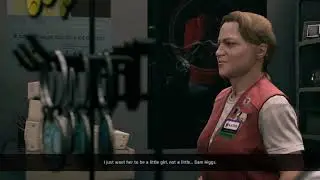 TWIN MIRROR - Sam talks to Kathy in the Pharmacy