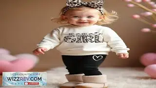 SHEIN Happikins 2pcs Mama's Girl Leopard Print Casual Minimalist Thickened Crew Neck