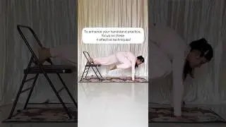 Try this 4 handstand techniques to improve your practice🔥#nakiyajohar #yoga #handstandhold ￼#shorts