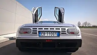Bugatti EB110 GT 3.5L Quad-Turbo V12 Unique Exhaust Sounds! - Start Up, Revs & Acceleration!
