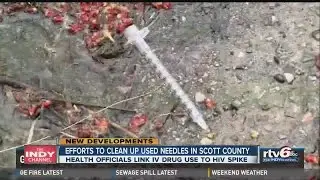 Community efforts needle clean up after HIV outbreak