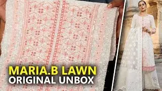 📺 Latest Maria B Lawn Collection 2019 - Unbox White D-1901-A - Sara Clothes Try on Haul