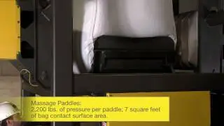 Bulk Bag Unloader with Bulk Bag Conditioning Massage Paddles