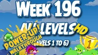 Angry Birds Friends Tournament Week 196 Levels 1 to 6 Power Up Compilation Walkthrough