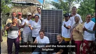 Solar power and clean water for a remote village in Colombia - Thanks to EKOenergy's Climate Fund