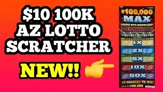 🚨New Release!🚨$10 100K AZ LOTTERY Scratch Off Ticket🔴