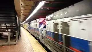 MTA Subway: R156 Locomotives At 125 St