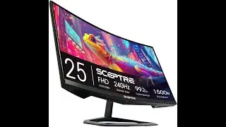 Обзор изогнутого игрового монитора Sceptre 240 Гц | 24,5-дюймовый монстр с разрешением 1080p