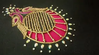 Aari work zardosi motif tutorial|aari embroidery zardosi filling in tamil|Aari Gallery