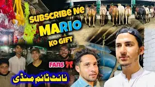 Ring Road Mandi Night Mandi Lag gayi | Subscriber ka MARIO ko gift 🎁 - Abbas Jamil Cow Vlog