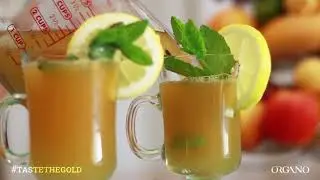 Organo Gold Green Tea   Peach Mint Tea Punch recipe