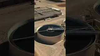 Hawkke-eye Drone views of a water treatment plant job