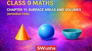 CLASS 9 MATHS CHAPTER 11 SURFACE AREAS AND VOLUMES INTRODUCTION