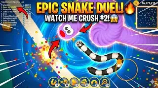 EPIC SNAKE DUEL! 🐍 Watch Me Crush The #2 Player! (16 Million+ Score) 😱