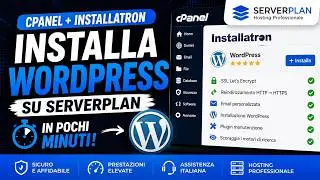 Installazione Wordpress Cpanel + Installatron hosting Serverplan