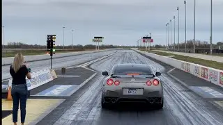 1100WHP GTR R35 Track Passes January 2021 || 9.096@159 MPH Full Interior & Street Tires