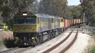 RARE - Qube Logistics Freight Trains in the Adelaide Hills