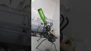 DIY Ant Sculpture | Fun & Functional Drink Stand #DrinkStand #StoneArt #MetalArt