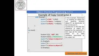 Copy Constructor & Constructor Overloading