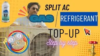 Split AC Refrigerant or Gas make up, top up at home, R22 or any Gas, Savings in first top up
