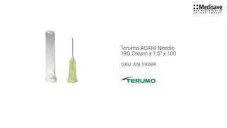 Terumo AGANI Needle 19G Cream x 1 5 x 100 AN 1938R