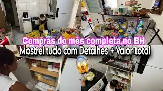 🛒 COMPRAS DO M&Ecirc;S COMPLETA no BH 😱 | Mostrei TUDO + Valor Total Detalhado