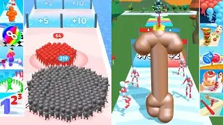 ✅ Satisfying Mobile Games - Count Masters vs Tall Man Run - New Update