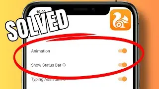 How to enable the status bar in UC Browser