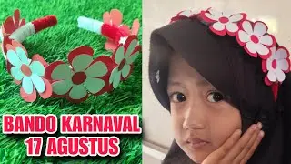 UNIK‼️Cara Membuat Bando Karnaval 17 Agustus Dari Kertas Origami || Ide Kreatif bertema Merah Putih