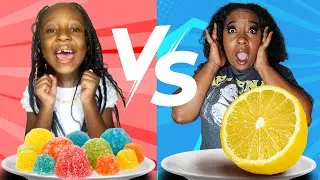 SOUR vs SWEET CANDY CHALLENGE! | Londan Adventures
