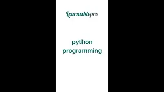 Python Programming #short #ytshort #python #programming