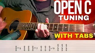 Heavy Acoustic Guitar Riffs in Open C Tuning (With Tabs)
