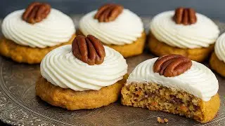 Easy Carrot Cookies with Cream Cheese Frosting: Homemade Recipe