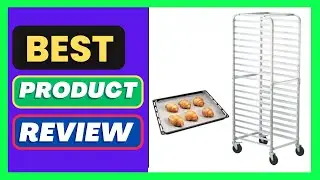 VEVOR Bun Pan Rack, 20-Tier Commercial Bakery Racks with Brake Wheels, Aluminum Racking Trolley