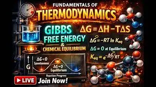 GIBBS FREE ENERGY FUNDAMENTALS LIVE STREAM #thermodynamics #physicalchemistry