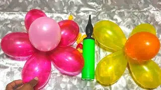 Satisfying ASMR Red & Yellow Flower Balloon Popping 🌸🎈