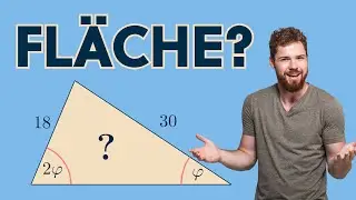 Mathe R&Auml;TSEL! Wie gro&szlig; ist die Fl&auml;che des Dreiecks?