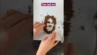 I made this using one tea bag #shorts #tealeaf #art