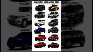 MAHINDRA SUV's LINEUP 2025 PRICE LIST #mahindra #suv #thar #tharroxx #scorpio #scorpion #bolero