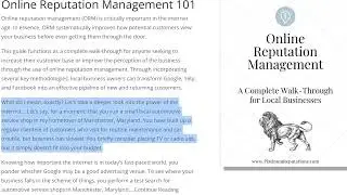 Platinum Reputations Client Guides, Frameworks, Systems, and Processes.