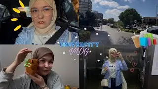 ÜNİVERSİTE’NİN İLK GÜNÜ VLOG!!🏫(OKUL HAZIRLIĞIM, SAHİL KAHVE DATE, ALIŞVERİŞ…✨)