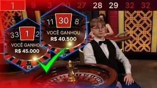 DIA FUMEGANTE NA ROLETA FOI TUDO OU NADA NESSA OPERA&Ccedil;&Atilde;O DE 5 MIL AOS 86.500 REAIS NA ROLETA CASSINO.